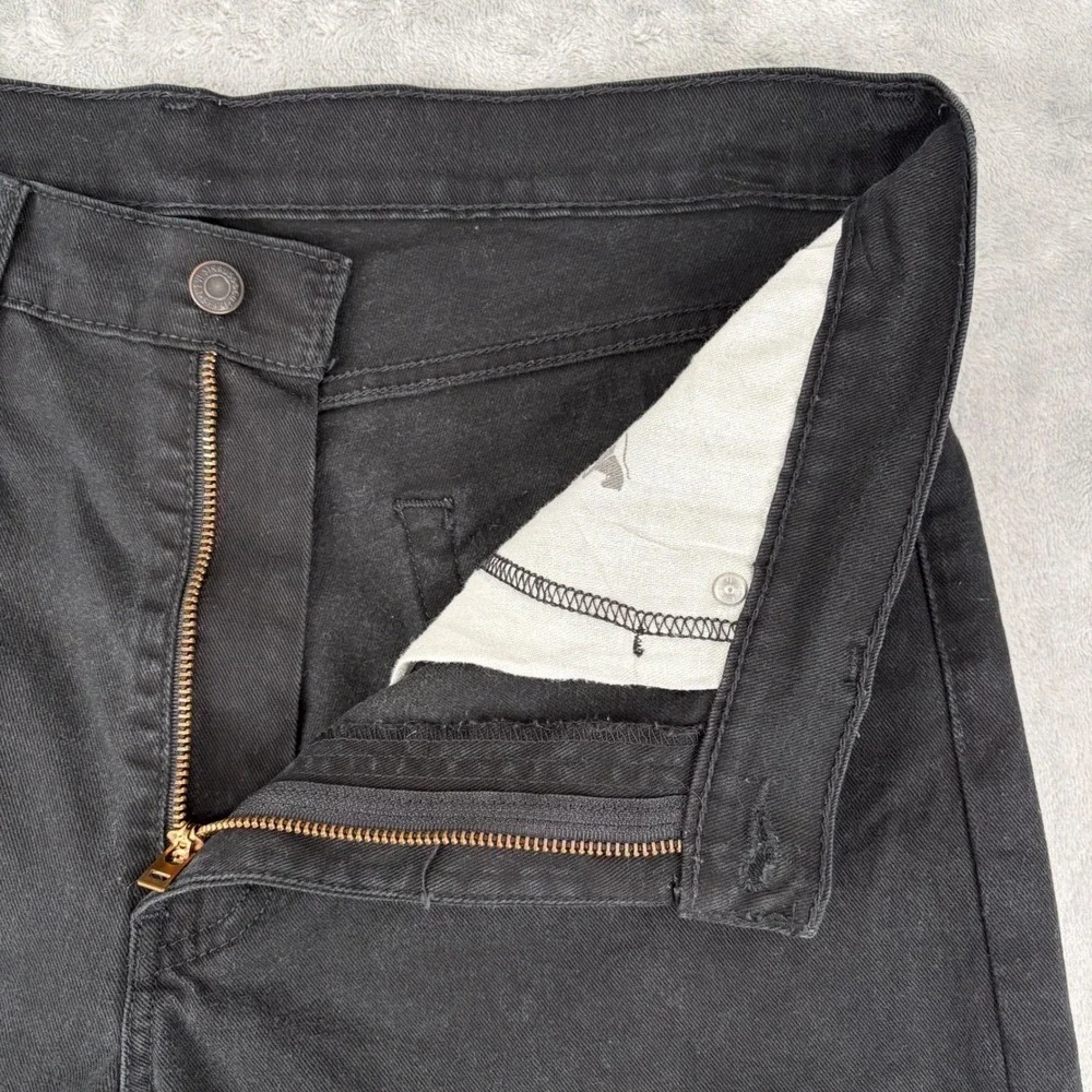 Levi's 513 Mens 34x30 (Fit 35x29.5) Black Slim Straight Leg Stretch Denim Modern